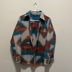 Wool Aztec jacket size small. NEVER WORN!